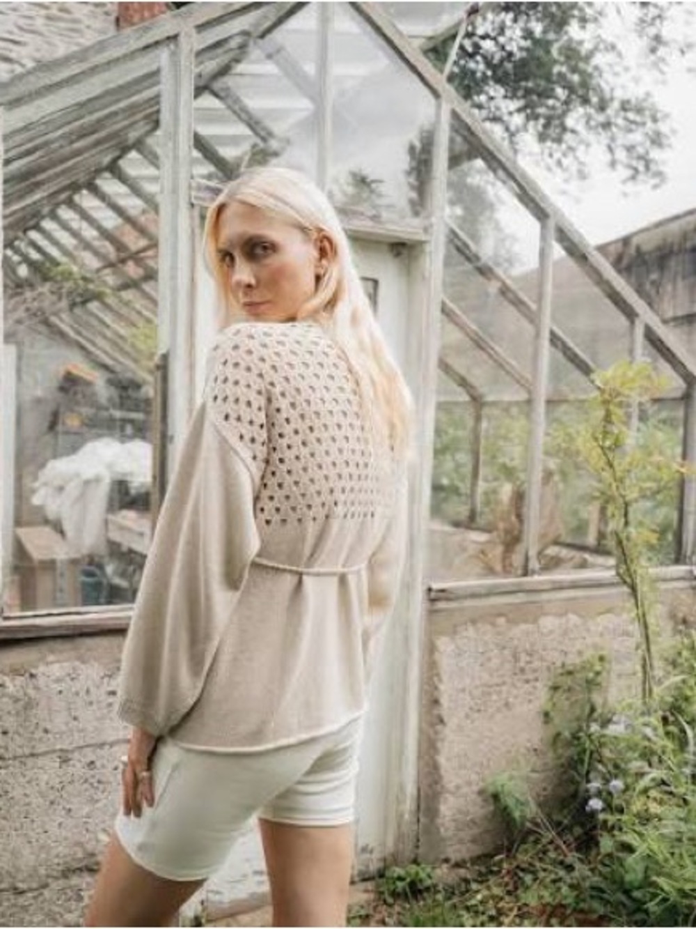 Wol Hide Pointelle Cardigan - Picture 3 of 5